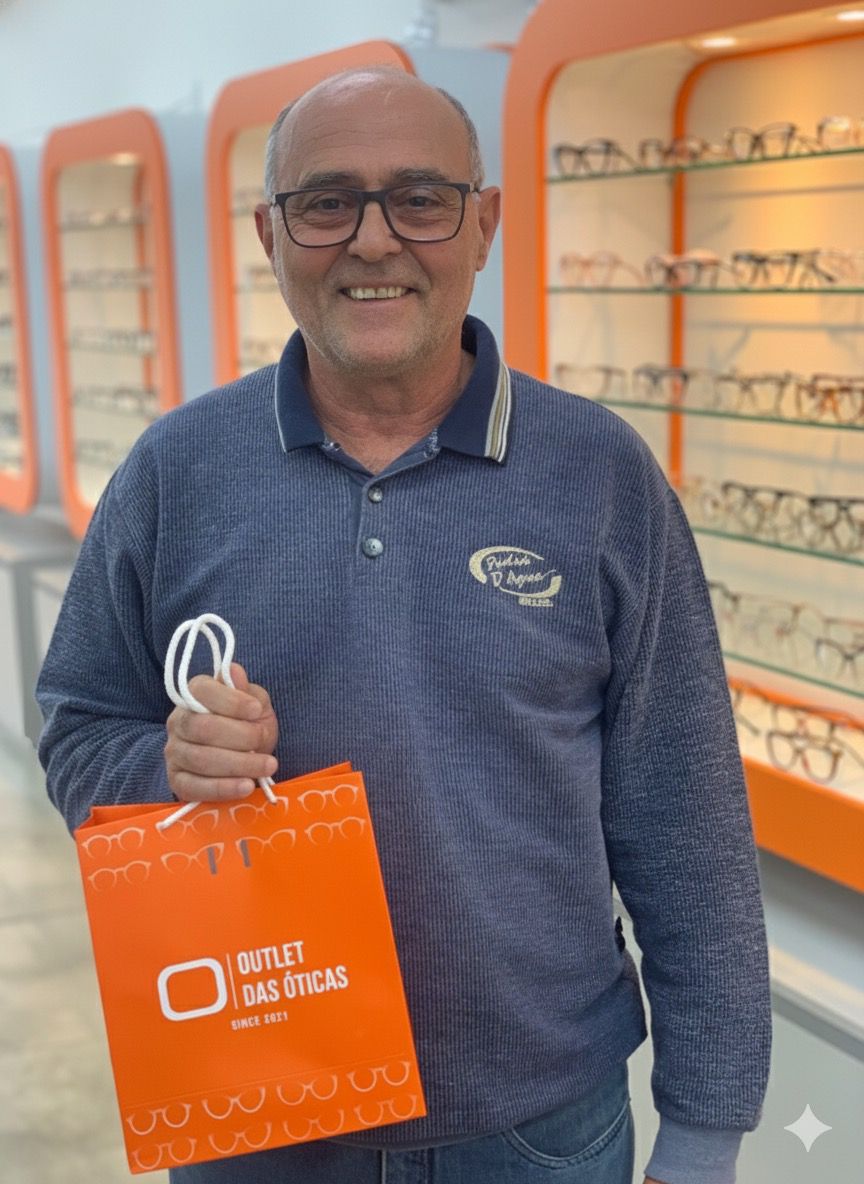 Cliente satisfeito Outlet das Óticas